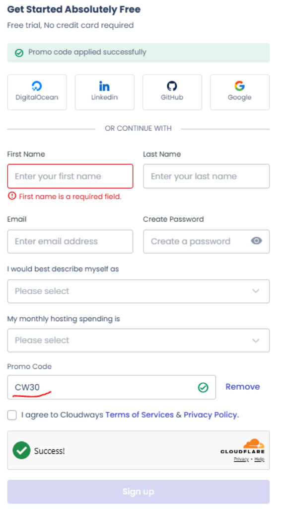cloudways promo code