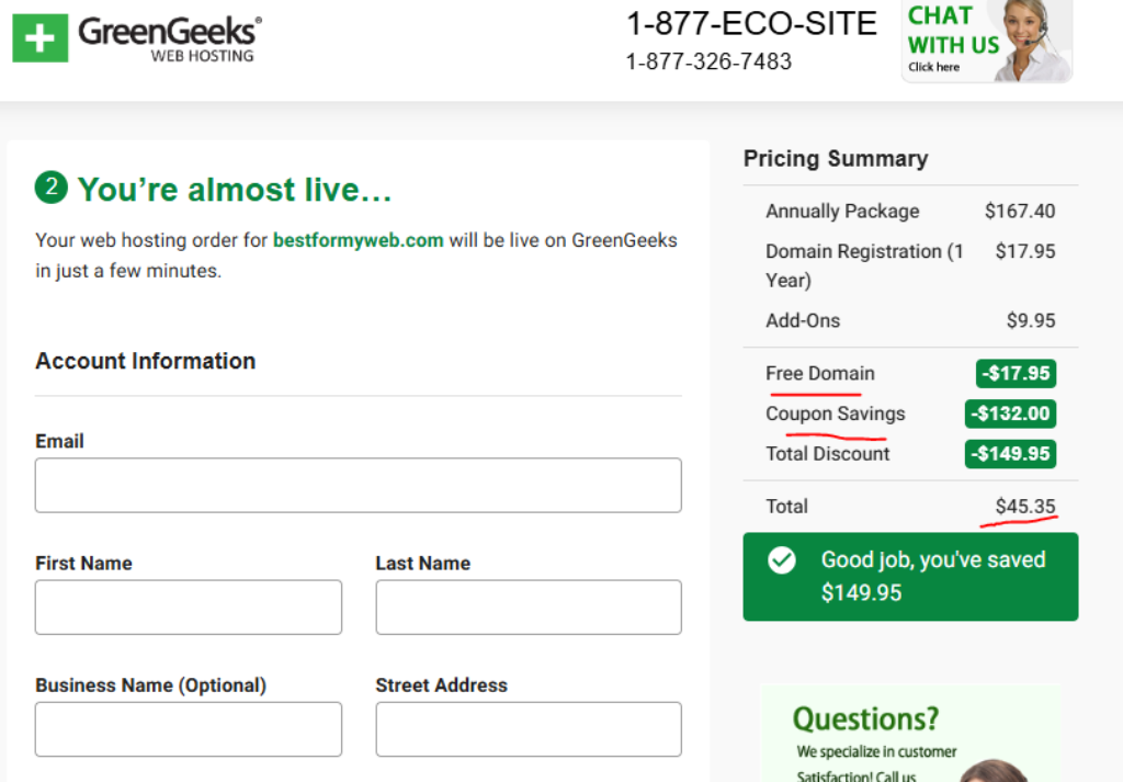 greengeeks coupon code