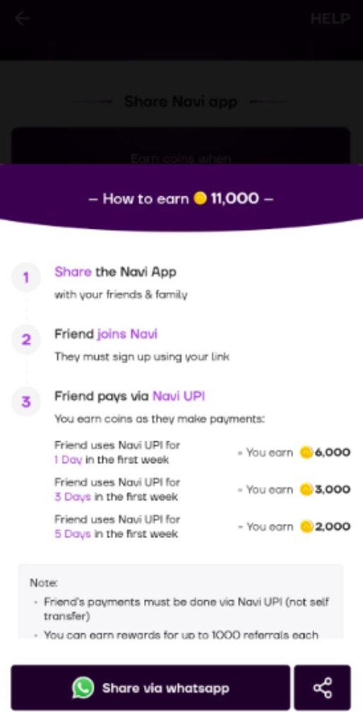 navi refer and earn